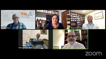 Participaram da aula os professores Mozahir Salomão Bruck, Carla Ferretti e Danny Zahreddine, diretores da FCA, do ICH e do ICS, respectivamente, e o reitor Dom Mol