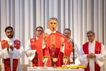 A Missa foi a primeira celebrada na PUC Minas pelo novo Reitor