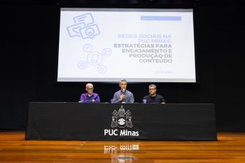 Prof. Dr. Pe. Luís Henrique Eloy e Silva enfatizou que a Universidade precisa pensar em como será vista nas redes sociais