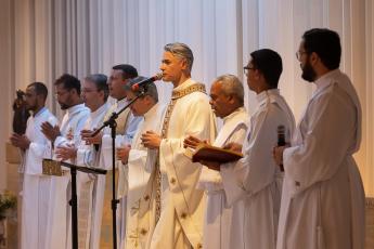 A Missa foi realizada no Cento de Espiritualidade Jesus Pão da Vida