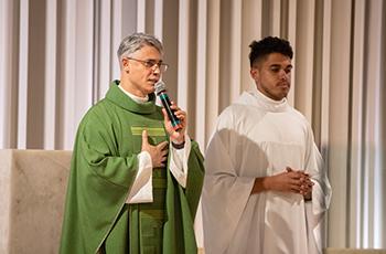 A Missa em celebração ao ICH foi presidida pelo Reitor, Prof. Dr. Pe. Luís Henrique Eloy e Silva